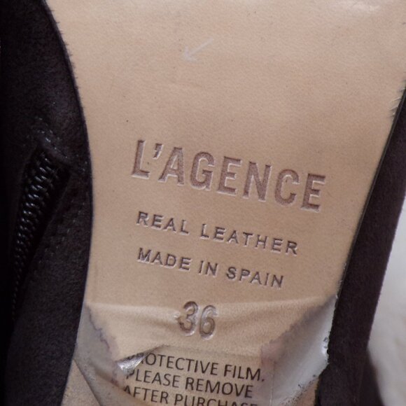 L agence black suede ankle boots 36 - Picture 7 of 10